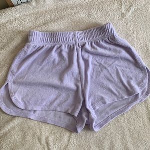 Light purple athletic shorts